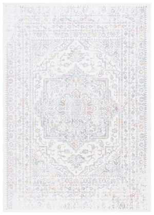Safavieh Layla 103 Power Loomed Rug Ivory Grey / Pink 9' x 12'