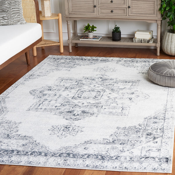 Safavieh Layla 104 Power Loomed Rug Ivory Grey / Charcoal 9' x 12'