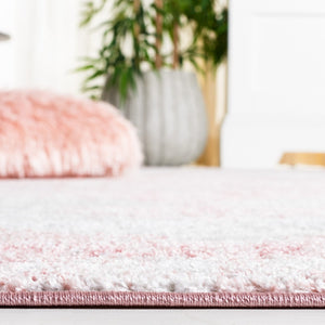 Safavieh Layla 104 Power Loomed Rug Ivory Grey / Pink 9' x 12'