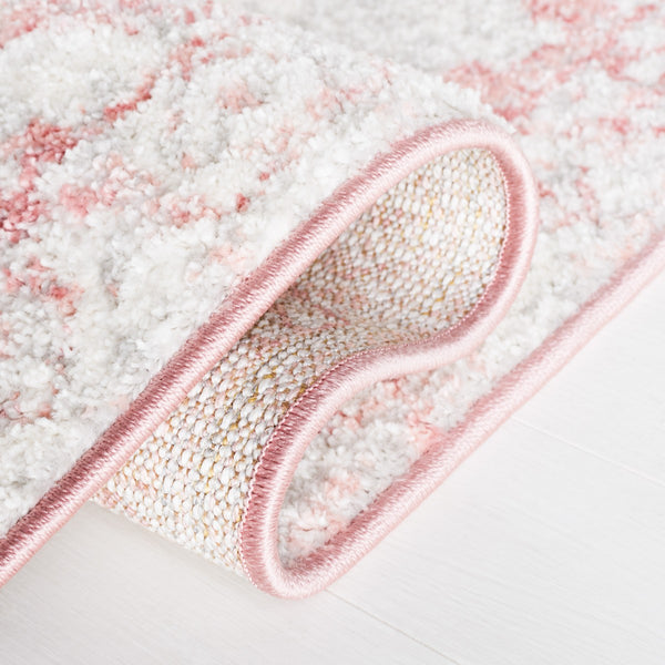 Safavieh Layla 104 Power Loomed Rug Ivory Grey / Pink 9' x 12'