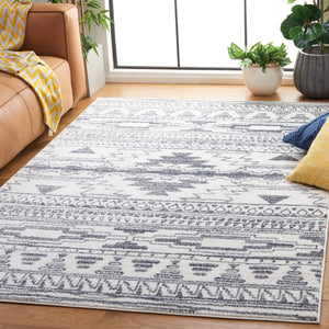 Safavieh Layla 105 Power Loomed Rug Ivory / Grey 9' x 12'