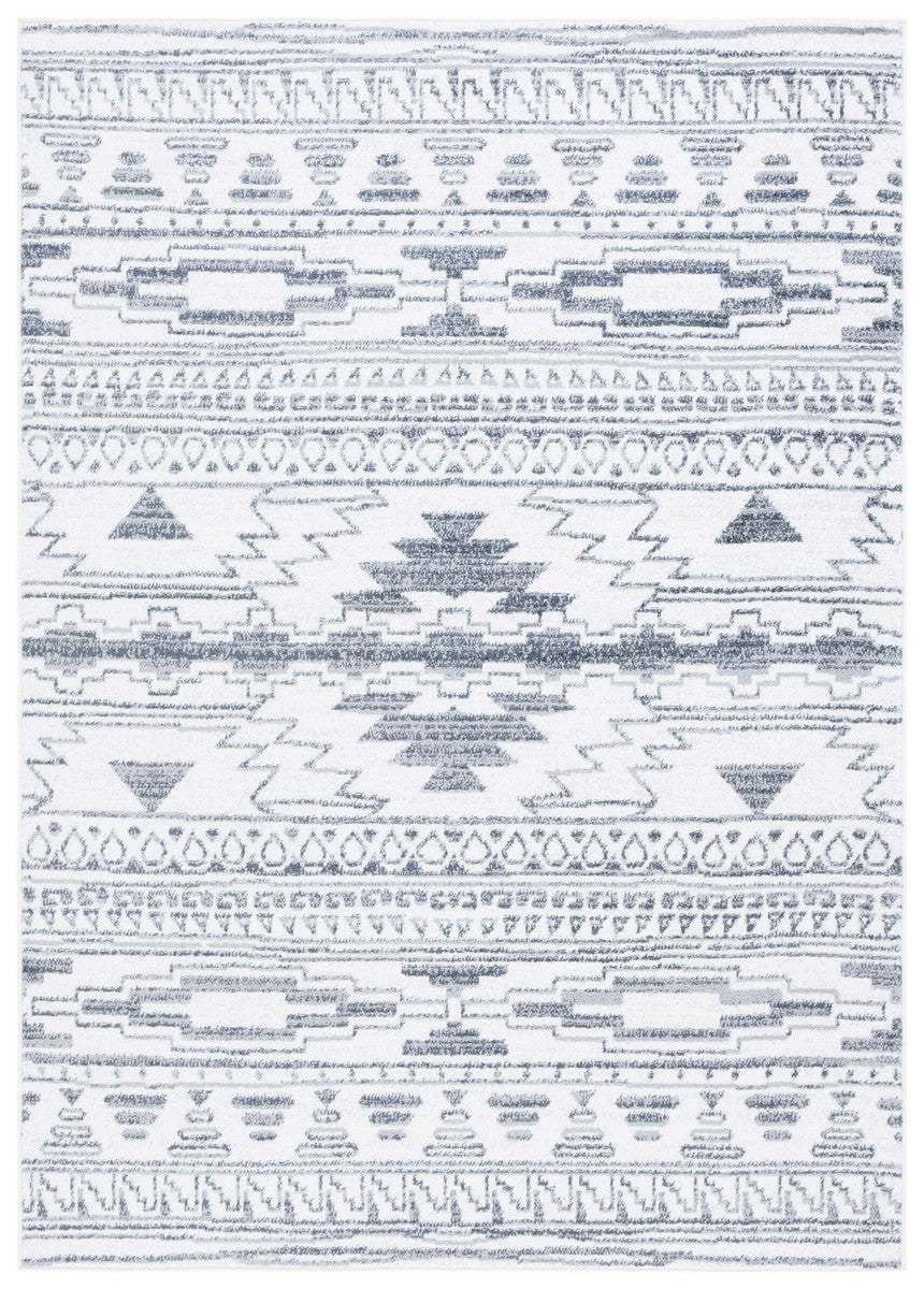 Safavieh Layla 105 Power Loomed Rug Ivory / Grey 9' x 12'