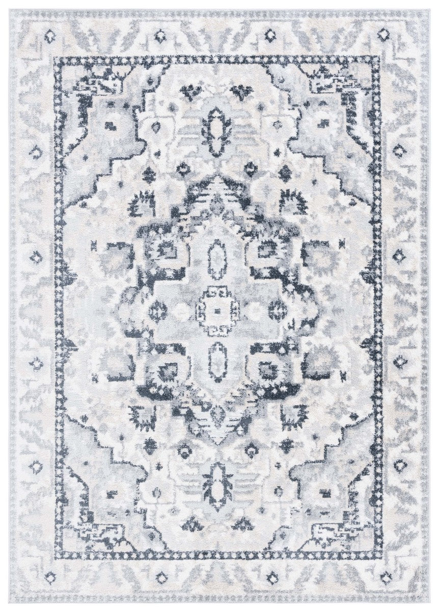 Safavieh Layla 107 Power Loomed Rug Ivory Grey / Charcoal 9' x 12'