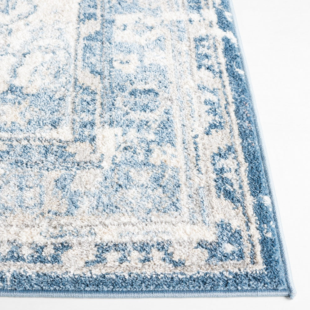 Safavieh Layla 108 Power Loomed Rug Ivory Grey / Blue 9' x 12'