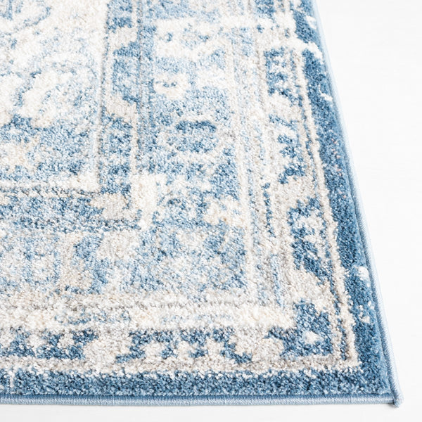Safavieh Layla 108 Power Loomed Rug Ivory Grey / Blue 9' x 12'