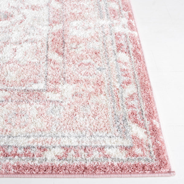 Safavieh Layla 108 Power Loomed Rug Ivory Grey / Pink 9' x 12'