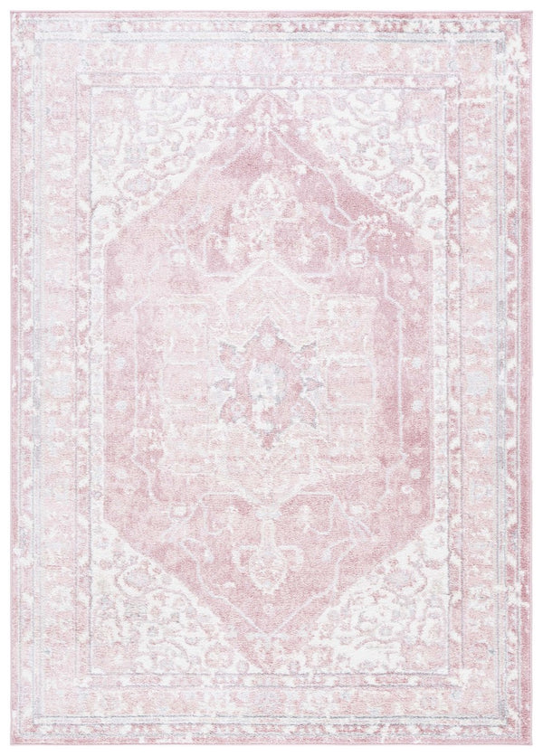 Safavieh Layla 108 Power Loomed Rug Ivory Grey / Pink 9' x 12'