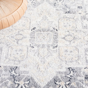 Safavieh Layla 109 Power Loomed Rug Ivory Grey / Charcoal 9' x 12'
