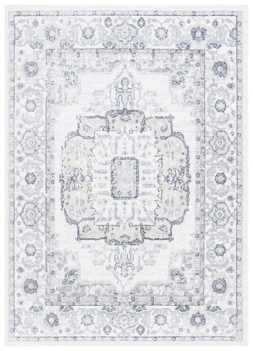 Safavieh Layla 111 Power Loomed Rug Ivory Grey / Charcoal 9' x 12'
