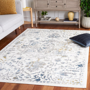 Safavieh Layla 112 Power Loomed Rug Ivory Grey / Blue 9' x 12'