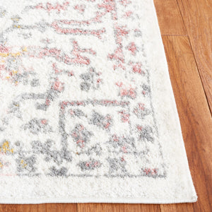 Safavieh Layla 113 Power Loomed Rug Ivory Grey / Pink 9' x 12'