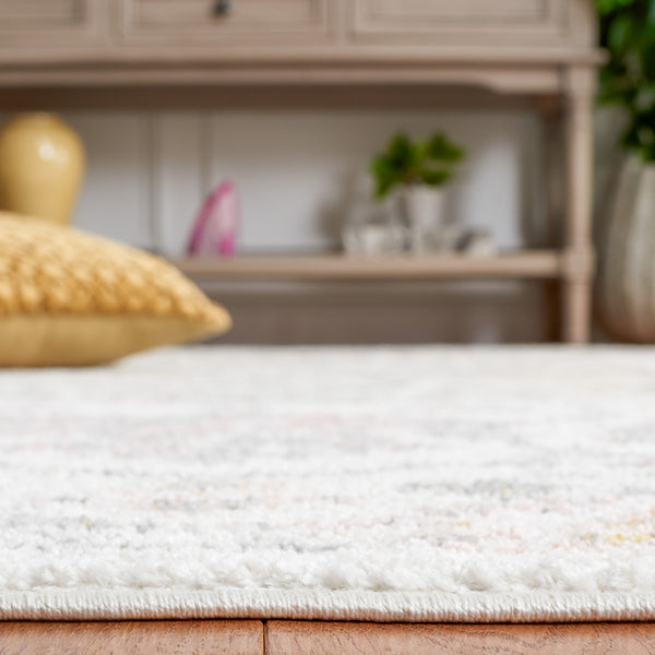 Safavieh Layla 113 Power Loomed Rug Ivory Grey / Pink 9' x 12'