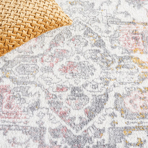 Safavieh Layla 113 Power Loomed Rug Ivory Grey / Pink 9' x 12'