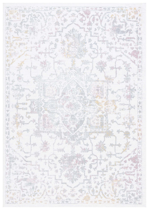 Safavieh Layla 113 Power Loomed Rug Ivory Grey / Pink 9' x 12'