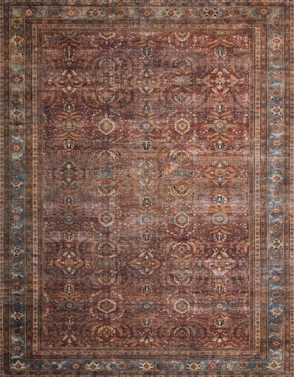 Loloi Layla LAY-01 100% Polyester Power Loomed Traditional Rug LAYLLAY-01BKBB90C0