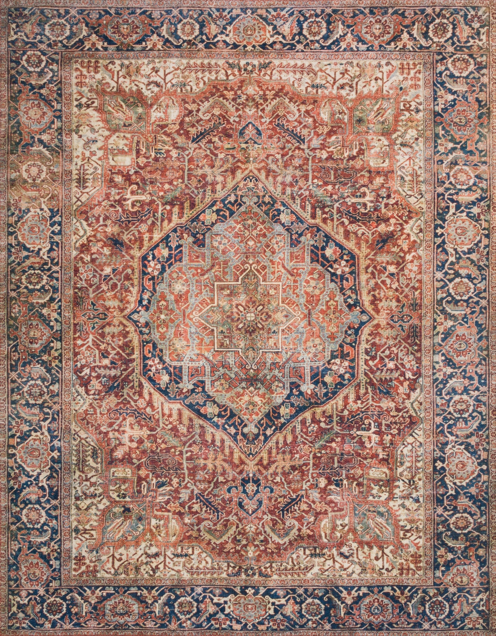 Loloi Layla LAY-08 100% Polyester Power Loomed Traditional Rug LAYLLAY-08RENV90C0