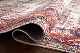 Loloi Layla LAY-12 100% Polyester Pile Power Loomed Traditional Rug LAYLLAY-12IVBK90C0