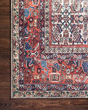 Loloi Layla LAY-12 100% Polyester Pile Power Loomed Traditional Rug LAYLLAY-12IVBK90C0