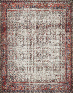 Loloi Layla LAY-12 100% Polyester Pile Power Loomed Traditional Rug LAYLLAY-12IVBK90C0