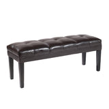 Howard Bench Brown Bonded Leather
