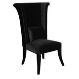 Mad Hatter Dining Chair In Black Rich Velvet