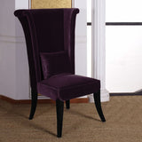 Mad Hatter Dining Chair In Purple Rich Velvet