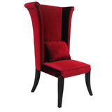 Mad Hatter Dining Chair In Red Rich Velvet