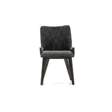 Alana Charcoal Upholstered Dining Chair - Set of 2