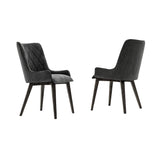 Alana Acacia Solid Wood / Acacia Mdf Veneer 100% Polyester Dining Chair