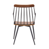 Alcott Contemporary Walnut and Metal Dining Room Chair