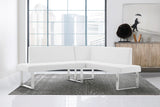 Amanda White Corner Sofa