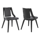 Aniston Bent Wood/Faux Leather 100% Polyurethane Dining Chair