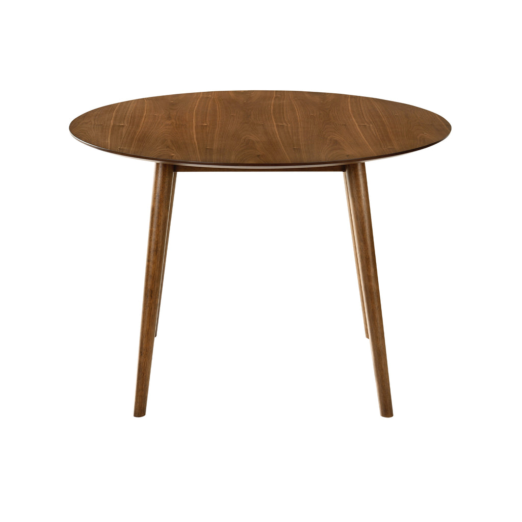 Arcadia 42" Round Dining Table in Walnut Wood