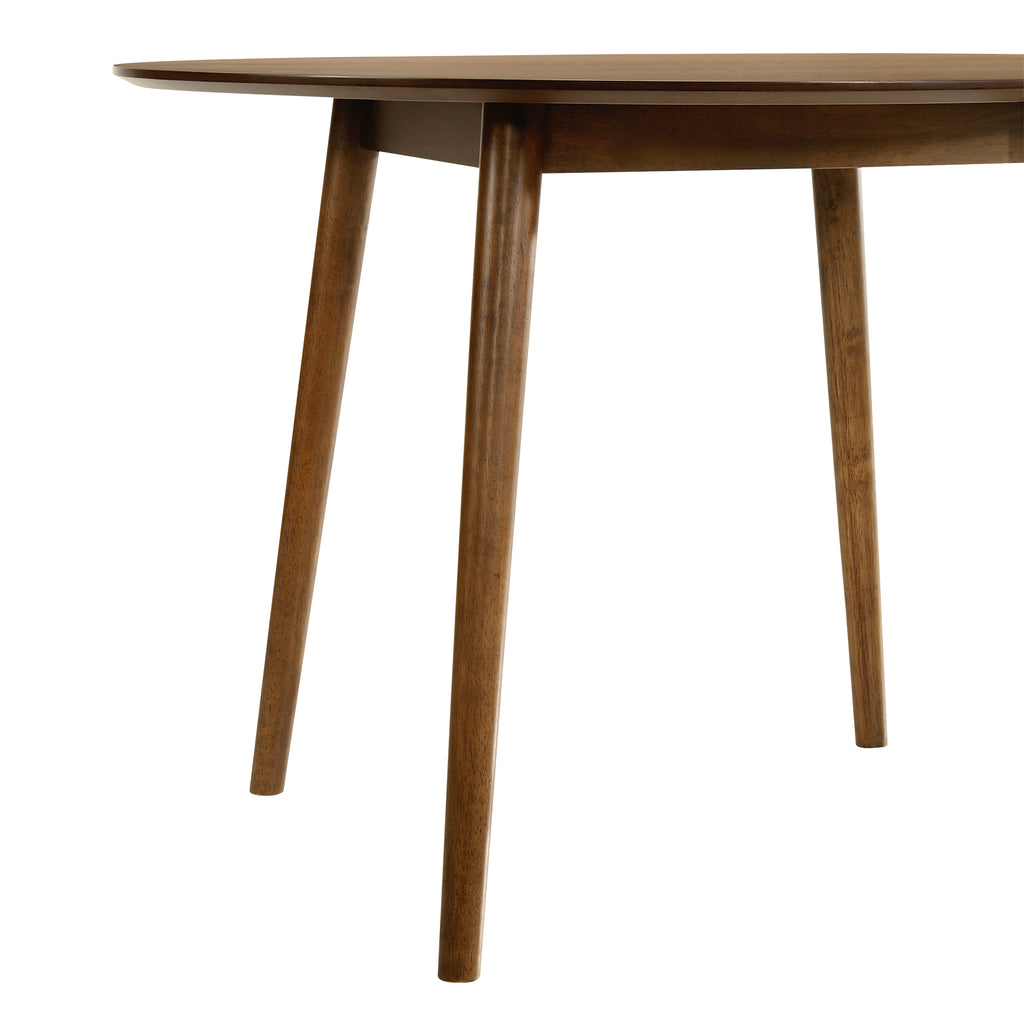 Arcadia 42" Round Dining Table in Walnut Wood