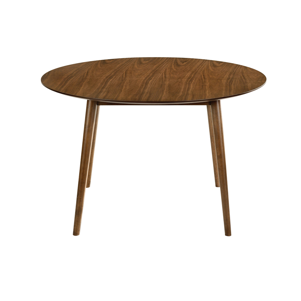 Arcadia 48" Round Dining Table in Walnut Wood