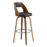 Axel Bent Wood/Metal/Faux Leather 100% Polyurethane Bar Stool