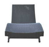 Cabana Outdoor Adjustable Wicker Chaise Lounge Chair