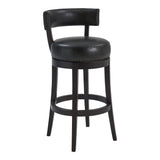 Corbin Wood/Foam/Faux Leather/Metal Turnplate/Kickplate 85% Polyester/15% Polyurethane Barstool