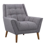 Cobra Walnut Wood/Fabric/Linen 100% Polyester Sofa Chair