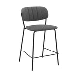 Carlo Metal/Faux Leather 100% Polyurethane Barstool