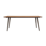 Coco Rustic Oak Wood Dining Table in Balsamico