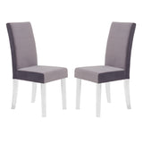 Dalia Acrylic/Velvet 10% Cotton/90% Polyester Dining Chair