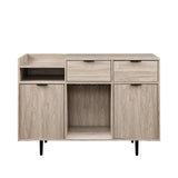 Walker Edison Lincoln Modern/Contemporary 48" Modern 2-Drawer and 2-Door Bar Cabinet LCDK48BRBH