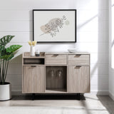 Walker Edison Lincoln Modern/Contemporary 48" Modern 2-Drawer and 2-Door Bar Cabinet LCDK48BRBH