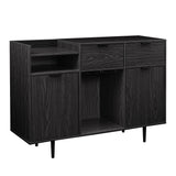 Walker Edison Lincoln Modern/Contemporary 48" Modern 2-Drawer and 2-Door Bar Cabinet LCDK48BRGR