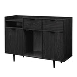 Walker Edison Lincoln Modern/Contemporary 48" Modern 2-Drawer and 2-Door Bar Cabinet LCDK48BRGR