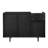 Walker Edison Lincoln Modern/Contemporary 48" Modern 2-Drawer and 2-Door Bar Cabinet LCDK48BRGR