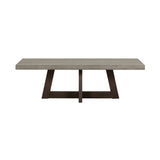 Elodie Gray Concrete and Dark Gray Oak Rectangle Coffee Table