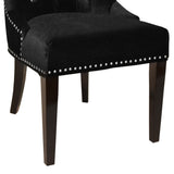 Carlyle Tufted Velvet Side Chair with Nailhead Trim
