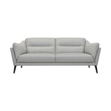 Franz Wood/Foam/Leather/Metal Leather Sofa